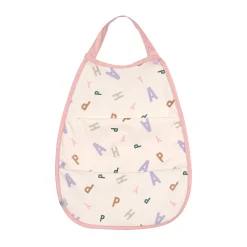 Lätzchen mit Auffangschutz Medium - Happy Fruits, Rosa