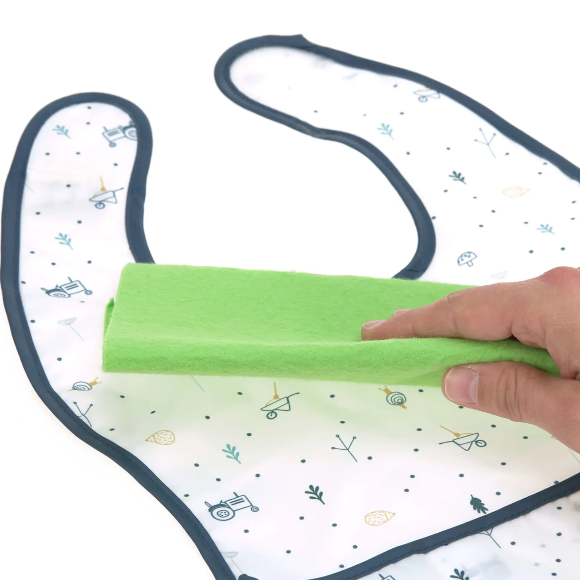 Lätzchen mit Auffangtasche (2 Stk) - Bib Lightweight, Garden Explorer Traktor