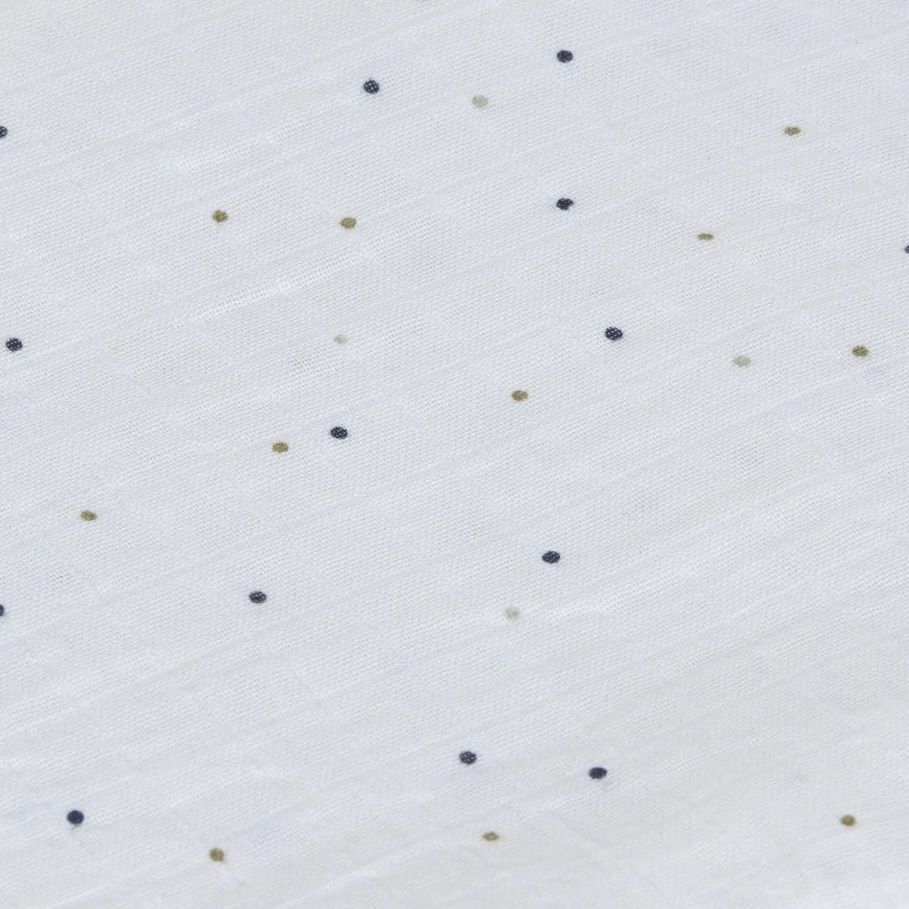 Mulltücher 3er Set 85 x 85 cm - Bio Baumwolle, Blätter Oliv