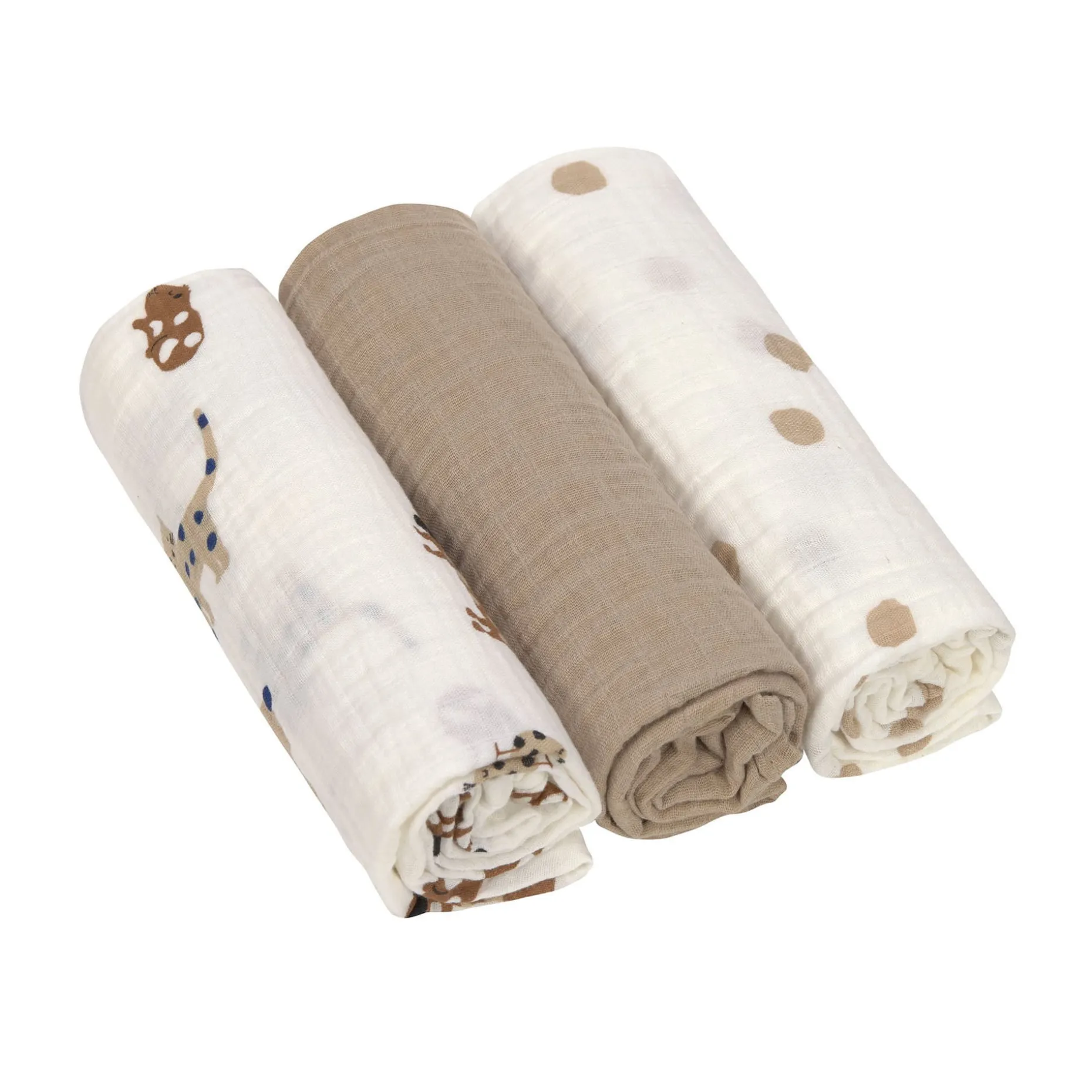 Mulltücher 3er Set 85 x 85 cm - Little Mateys, Royal Blau
