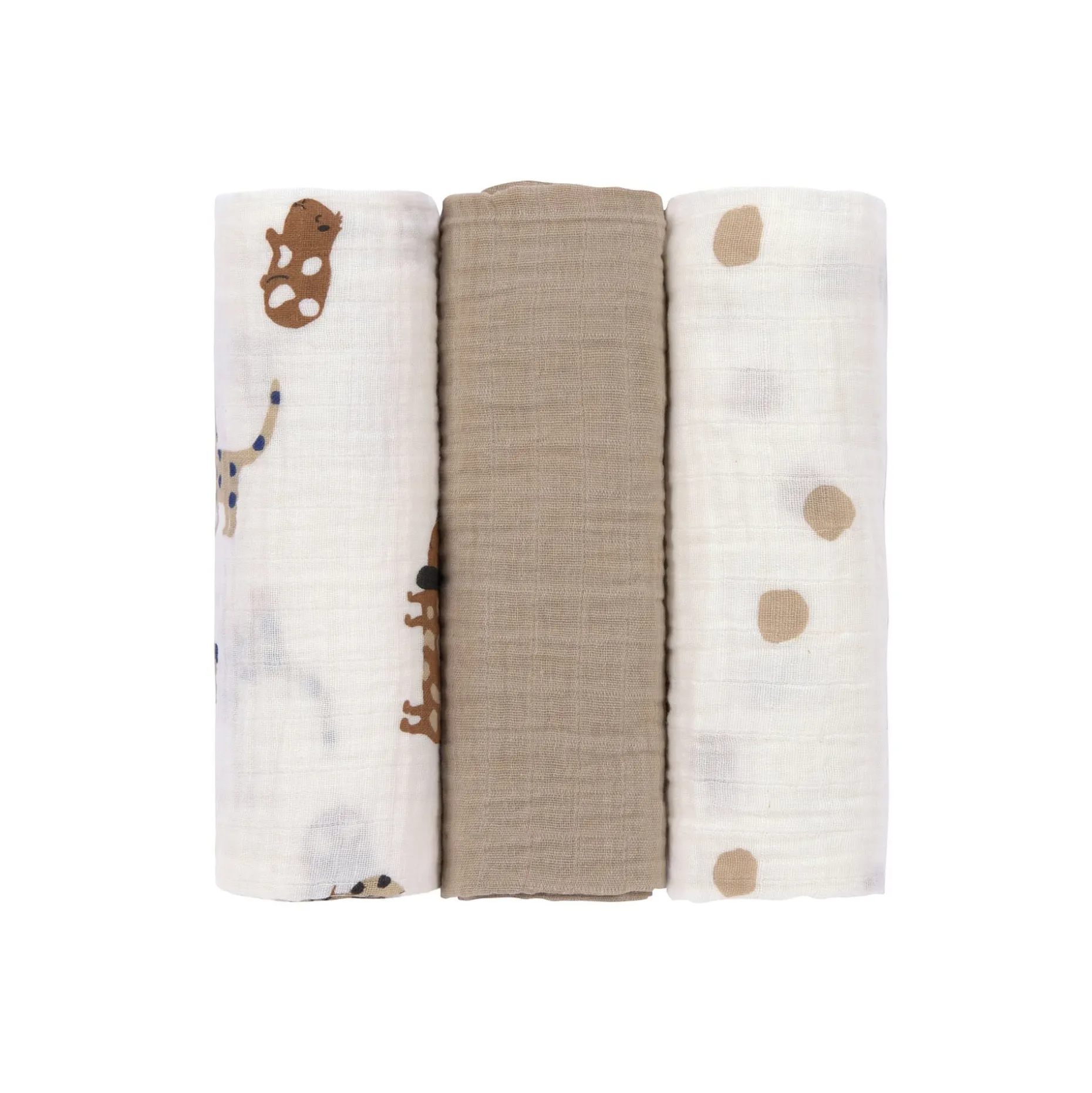 Mulltücher 3er Set 85 x 85 cm - Little Mateys, Royal Blau