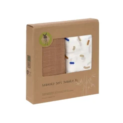 Mulltücher 2er Set 120 x 120 cm - Little Mateys, Royal Blau