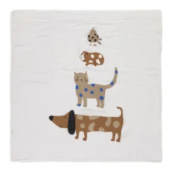 Mulltücher 3er Set 80 x 80 cm - Little Mateys, Royal Blau