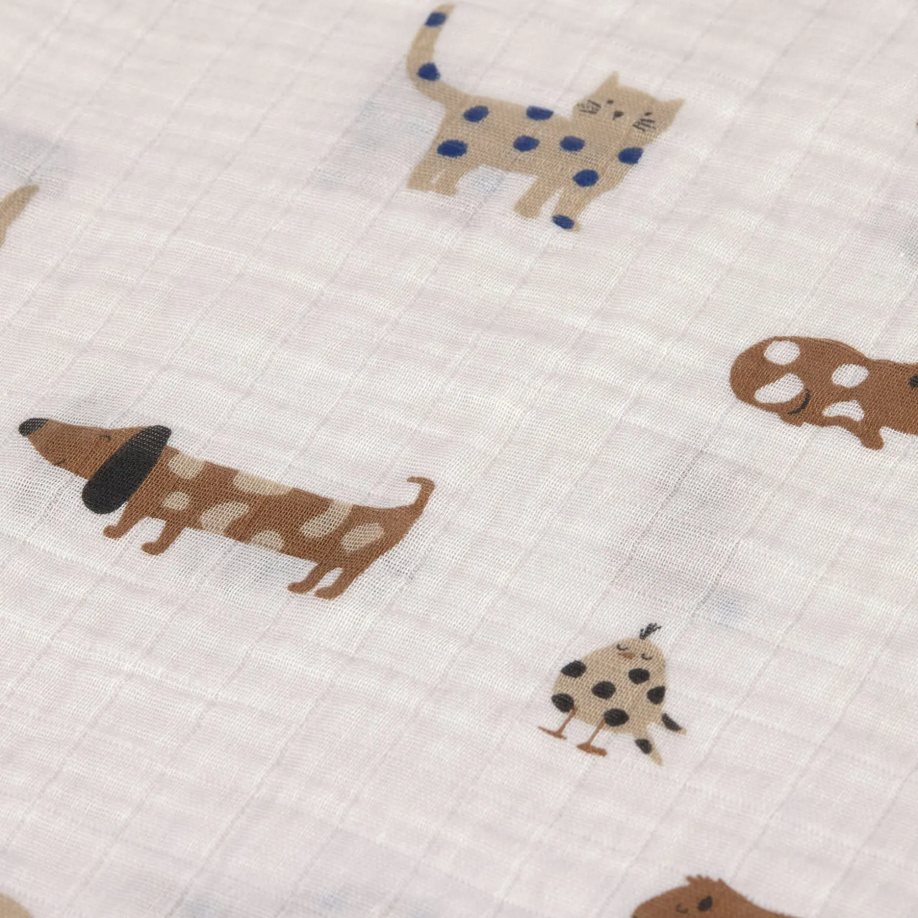 Mulltücher 3er Set 60 x 60 cm - Little Mateys, Royal Blau