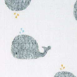 Mulltücher 2er Set 120 x 120 cm - Little Water, Whale