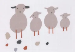 Mulltücher 3er Set 80 x 80 cm - Tiny Farmer, Speckles