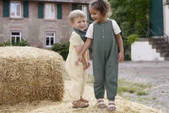 Musselin Jumpsuit - Bio Baumwolle, Petrolgrün