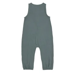 Musselin Jumpsuit - Bio Baumwolle, Petrolgrün