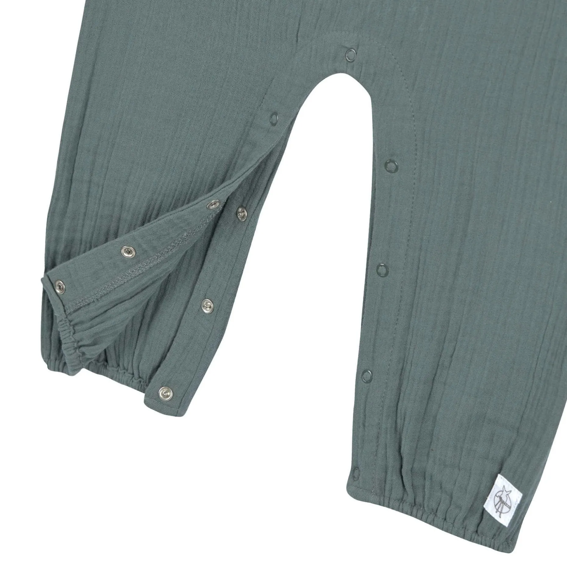 Musselin Jumpsuit - Bio Baumwolle, Petrolgrün