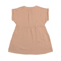 Musselin Kinderkleid - Bio Baumwolle, Orange