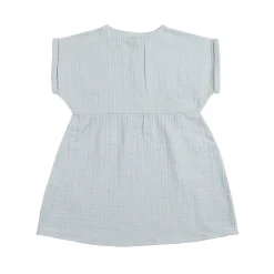 Musselin Kinderkleid - Bio Baumwolle, Blau