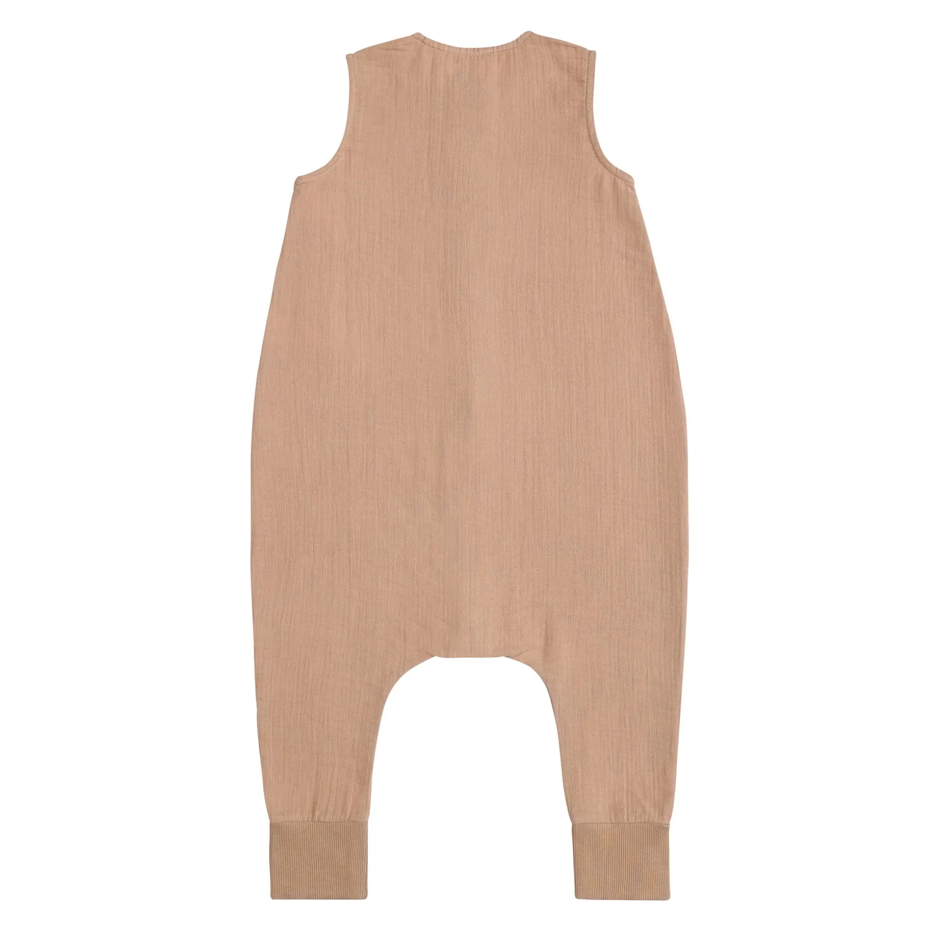 Musselin Kinder Schlafoverall 1 TOG - Bio Baumwolle, Braun