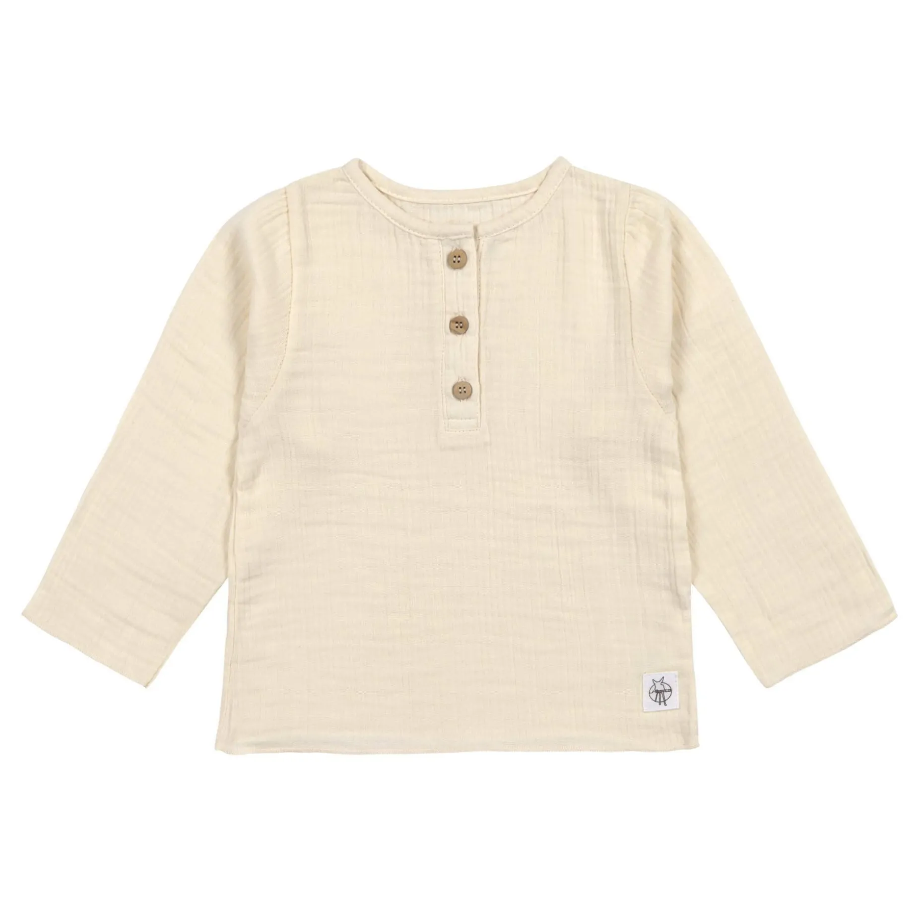 Musselin Langarmshirt - Bio Baumwolle, Hellgelb
