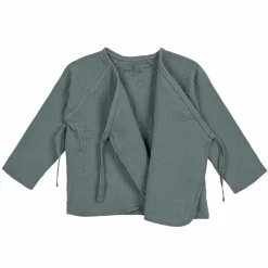 Musselin Wickelshirt - Bio Baumwolle, Petrolgrün
