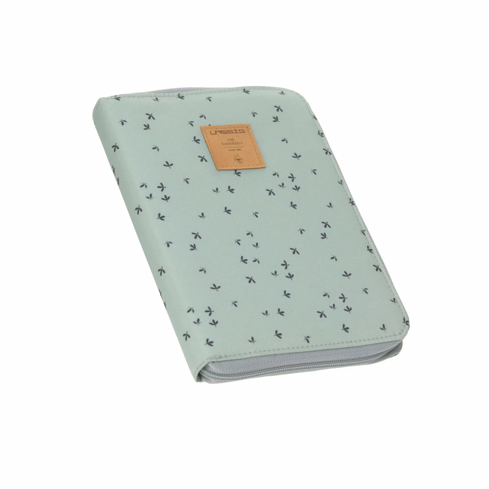 Mutterpasshülle - Document Pouch, Floral Mint