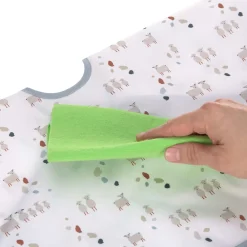 Ärmellätzchen (2 Stk) - Long Sleeve Bib, Tiny Farmer Schaf