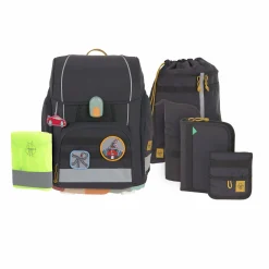 Schulranzen Set 7-teilig Boxy - Unique, Black