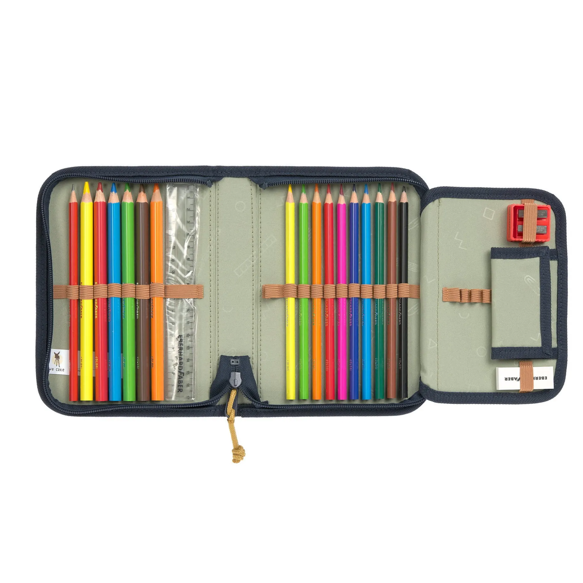 Schulranzen Set 7-teilig Boxy - Unique Ocean, Navy Blau