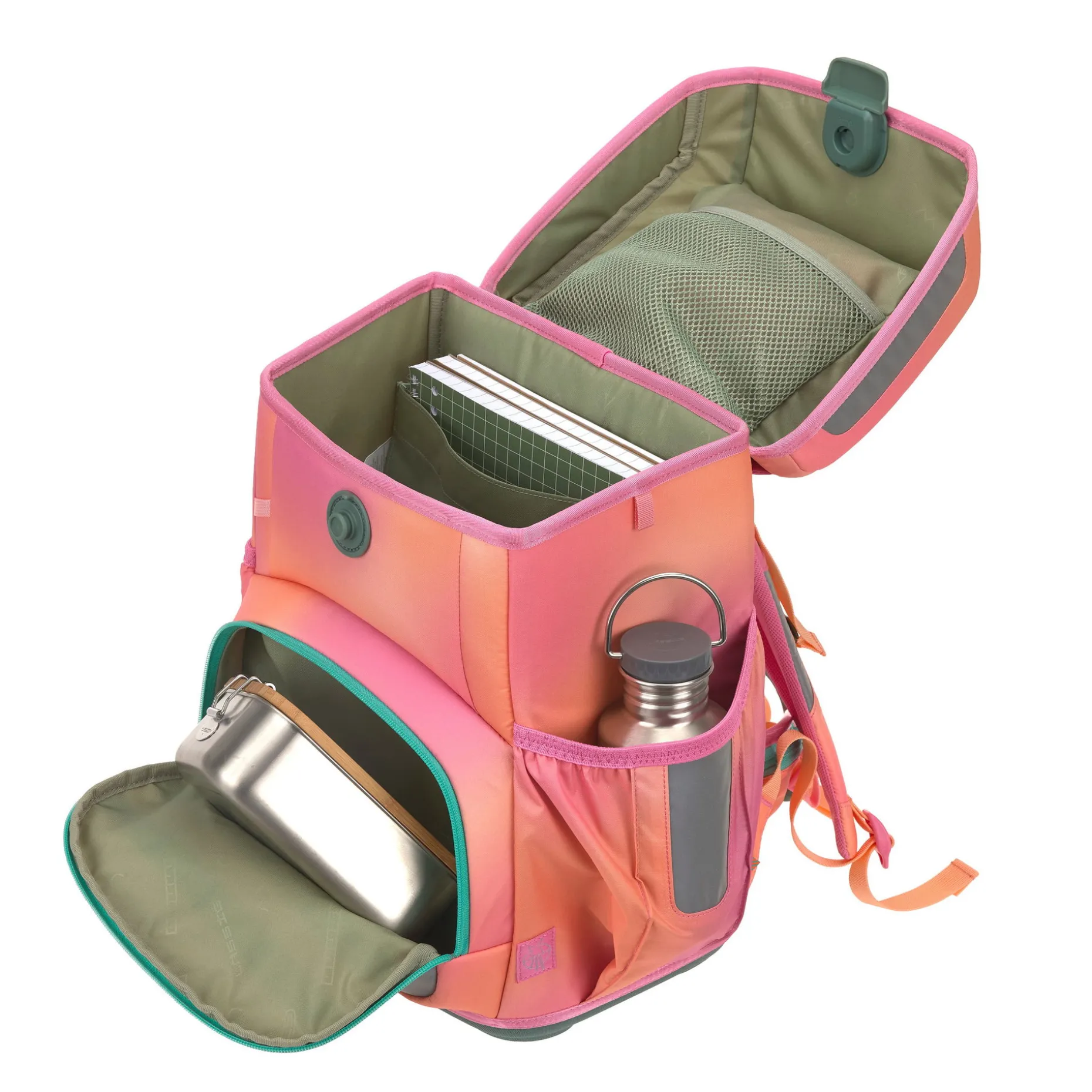 Schulranzen Set 6-teilig Light - Unique, Sunset Pink