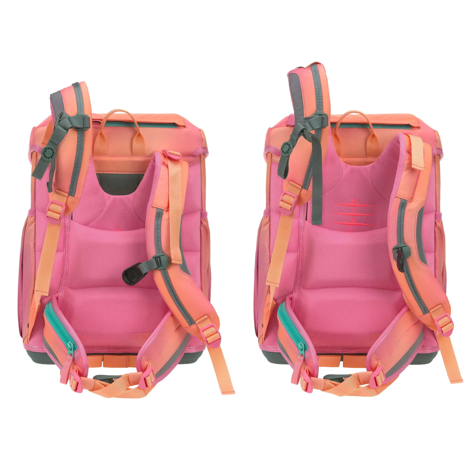 Schulranzen Set 6-teilig Light - Unique, Sunset Pink