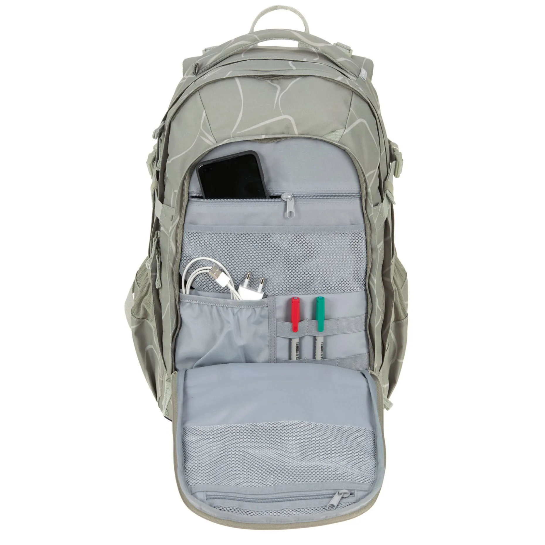 Schulrucksack - BOLD Origin Curve, Grün
