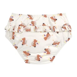 Schwimmwindel Baby - Eis Hund, Weiß
