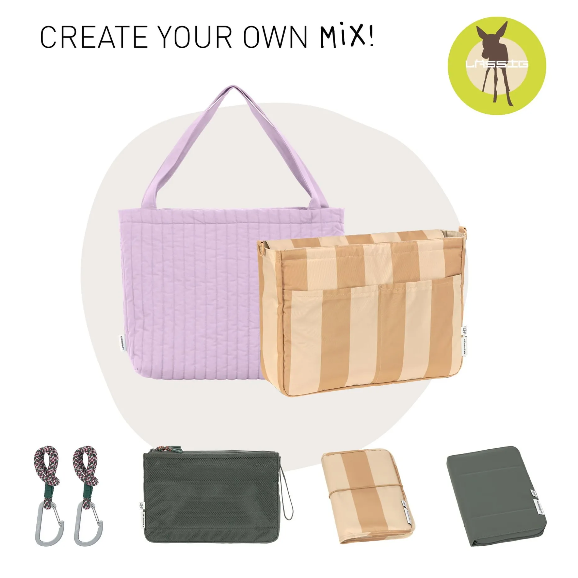 Shopper MIX - Baumwolle, Lavendel
