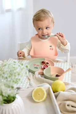 Silikon Lätzchen - Happy Fruits, Kirsche