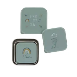 Snackbox Kinder (3er Set) - Edelstahl Brotdose, Garden Explorer