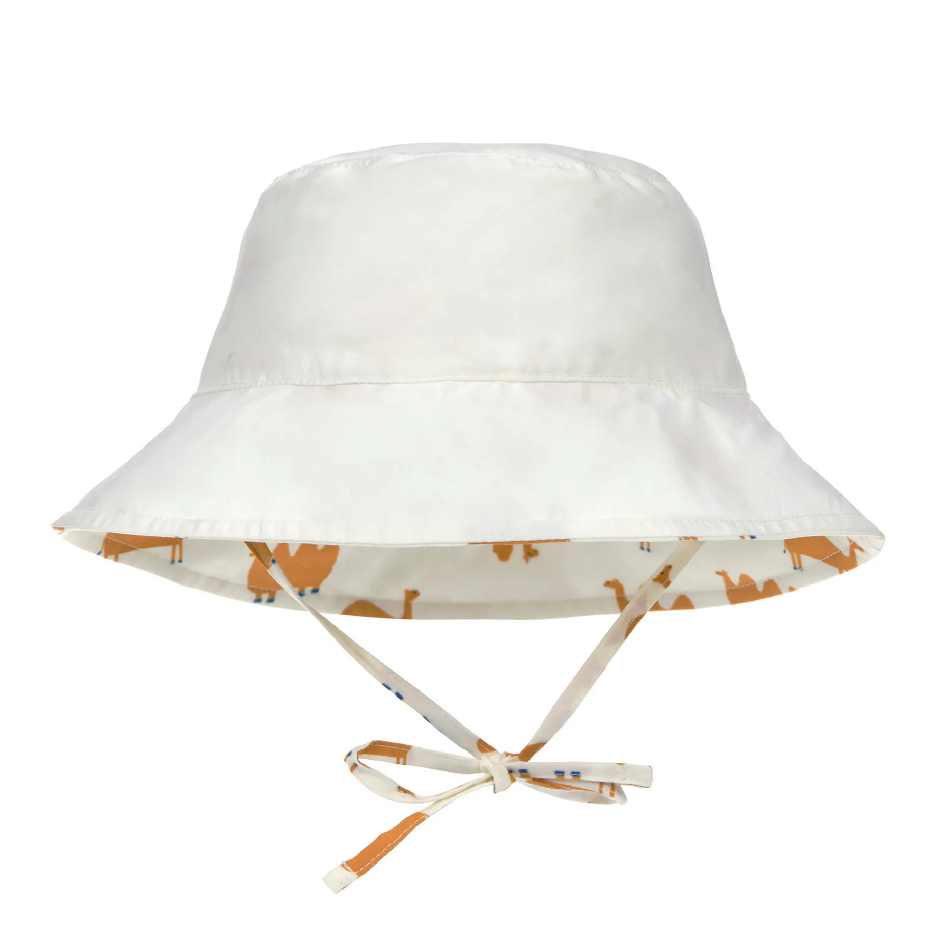 Sonnenhut Kinder (UV Schutz) - Kamel, Weiß