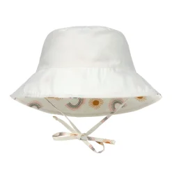 Sonnenhut Kinder (UV Schutz) - Regenbogen, Weiß