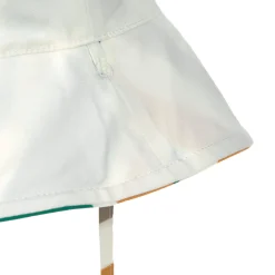 Sonnenhut Kinder (UV Schutz) - Wellen, Pink Weiß