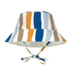 Sonnenhut Kinder (UV Schutz) - Wellen, Blau Weiß