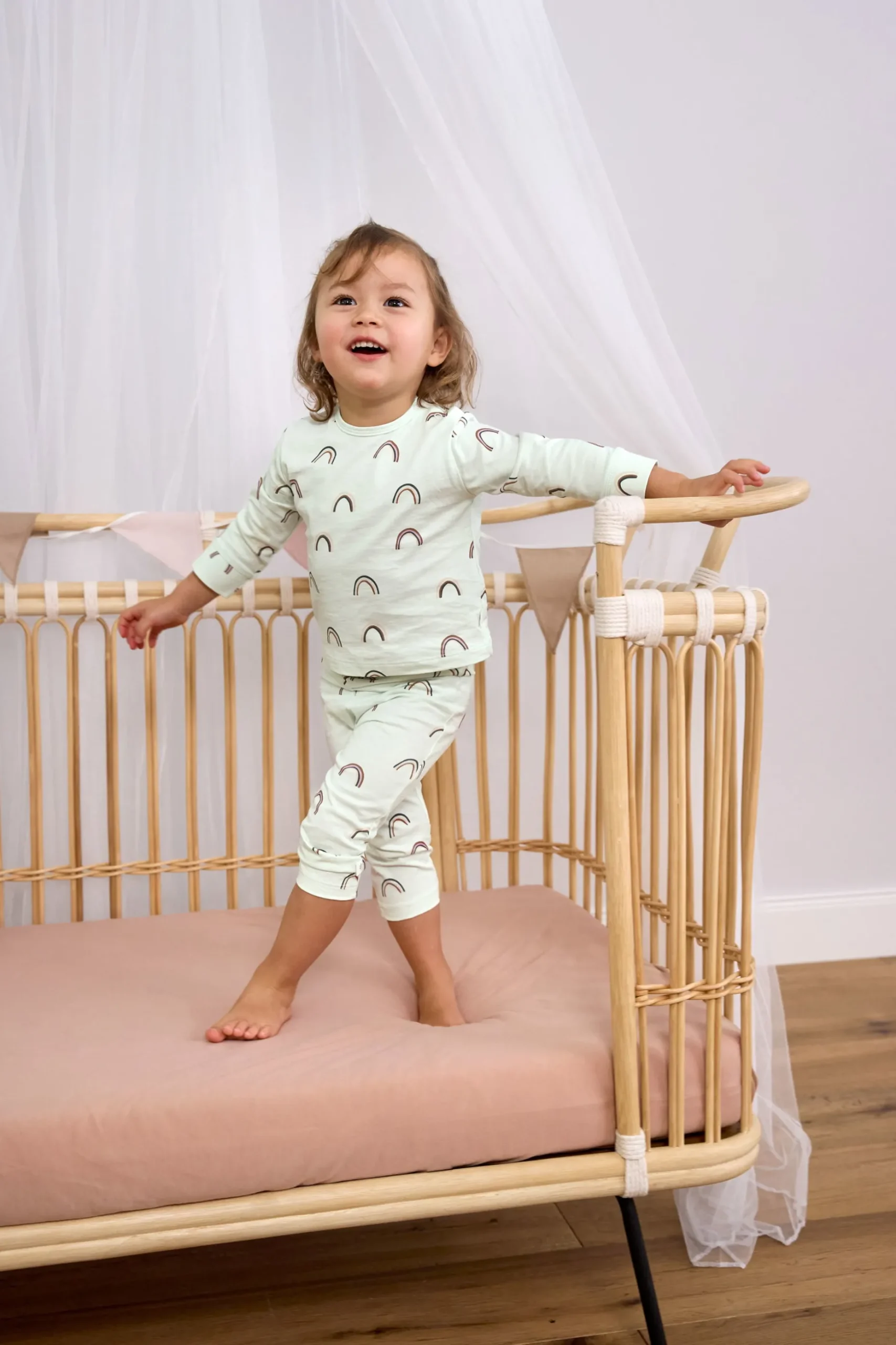 Spannbettlaken Kinderbett (70 x 140 cm), Hellbraun