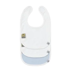Spucklätzchen 3er Set - Baumwolle (bio), Happy Fruits, Hellblau
