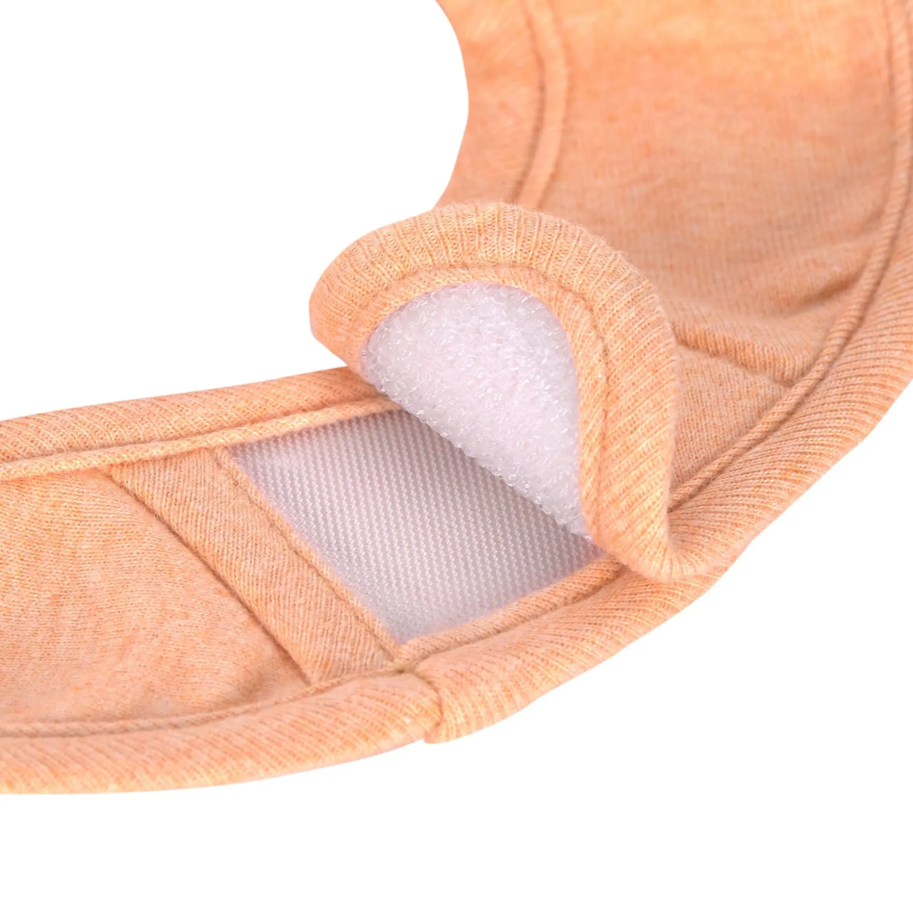 Spucklätzchen 3er Set - Baumwolle (bio), Apricot Hellgrau Beige