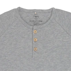 Strampler, Baby Overall - Bio Baumwolle, Grau