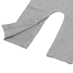 Strampler, Baby Overall - Bio Baumwolle, Grau