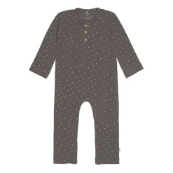 Strampler, Baby Overall - Bio Baumwolle, Spots Anthrazit