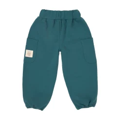 Sweathose Kinder - Bio Baumwolle, Grün Blau