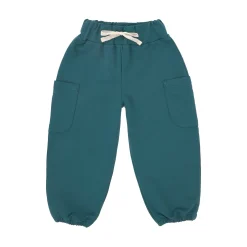 Sweathose Kinder - Bio Baumwolle, Grün Blau