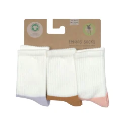 Tennissocken Kinder 3er-Set - Little Gang, Lila Karamell Rosa