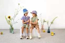Tennissocken Kinder 3er-Set - Little Gang, Rosa Lila