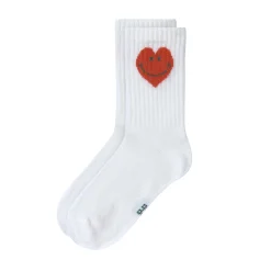 Tennissocken Kinder 3er-Set - Little Gang, Smile Weiß