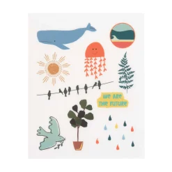 Transfer Sticker (3 Stk) - Rub on, Planet