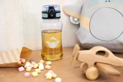 Tritan Kinder Trinkflasche 420 ml - Tiny Drivers, Flugzeug