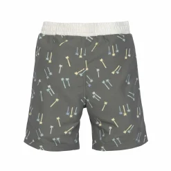 UV Badehose Baby (mit Windel) - Palmen, Oliv