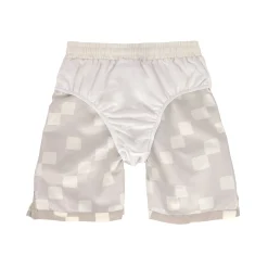 UV Badehose Kinder - Kariert, Grau Weiß