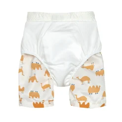 UV Badehose Kinder (mit Windel) - Kamel, Weiß