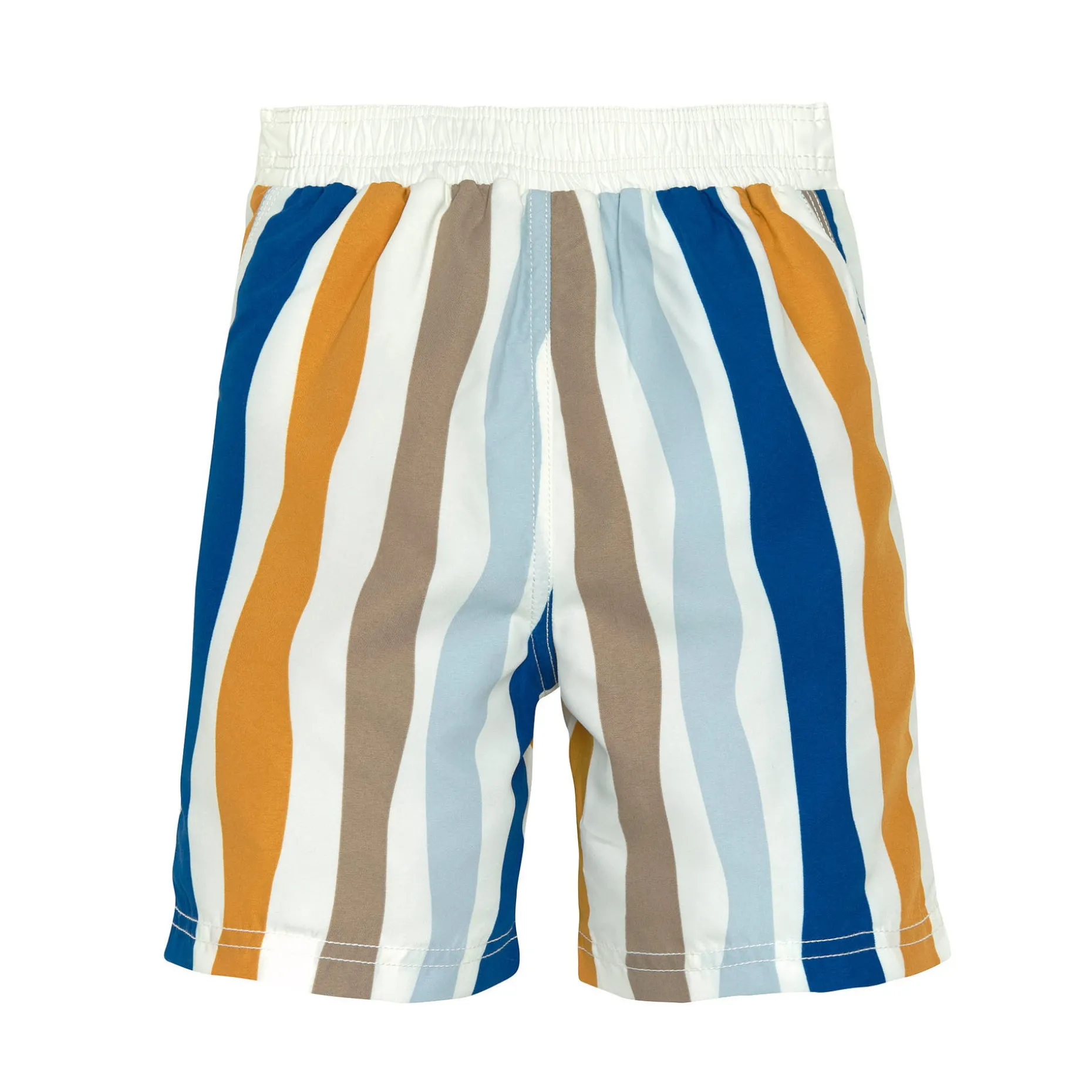 UV Badehose Kinder (mit Windel) - Wellen, Blau Weiß
